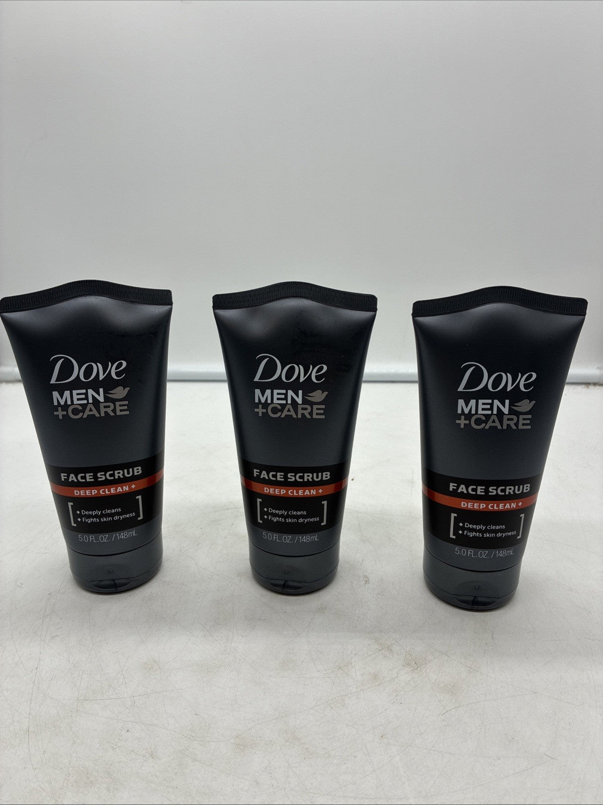3 Pack: Dove Men + Care Face Scrub Deep Clean+ Facial Cleanser 5 oz.