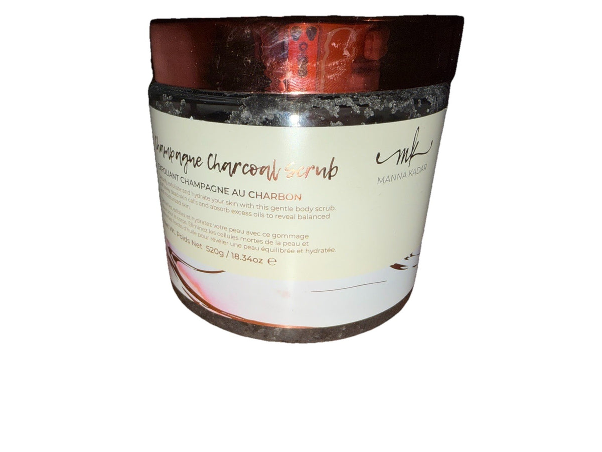 Manna Kadar Relax Champagne Charcoal Scrub New Sealed 18.34 oz