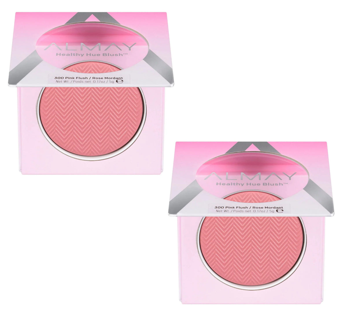 Healthy Hue Pink Flush Blush Pack of 2 - Lightweight, Hypoallergenic, Cruelty-Free Makeup