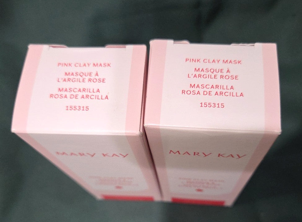 Pink Clay Mask for Dry to Oily Skin, 3oz (Pack of 2)