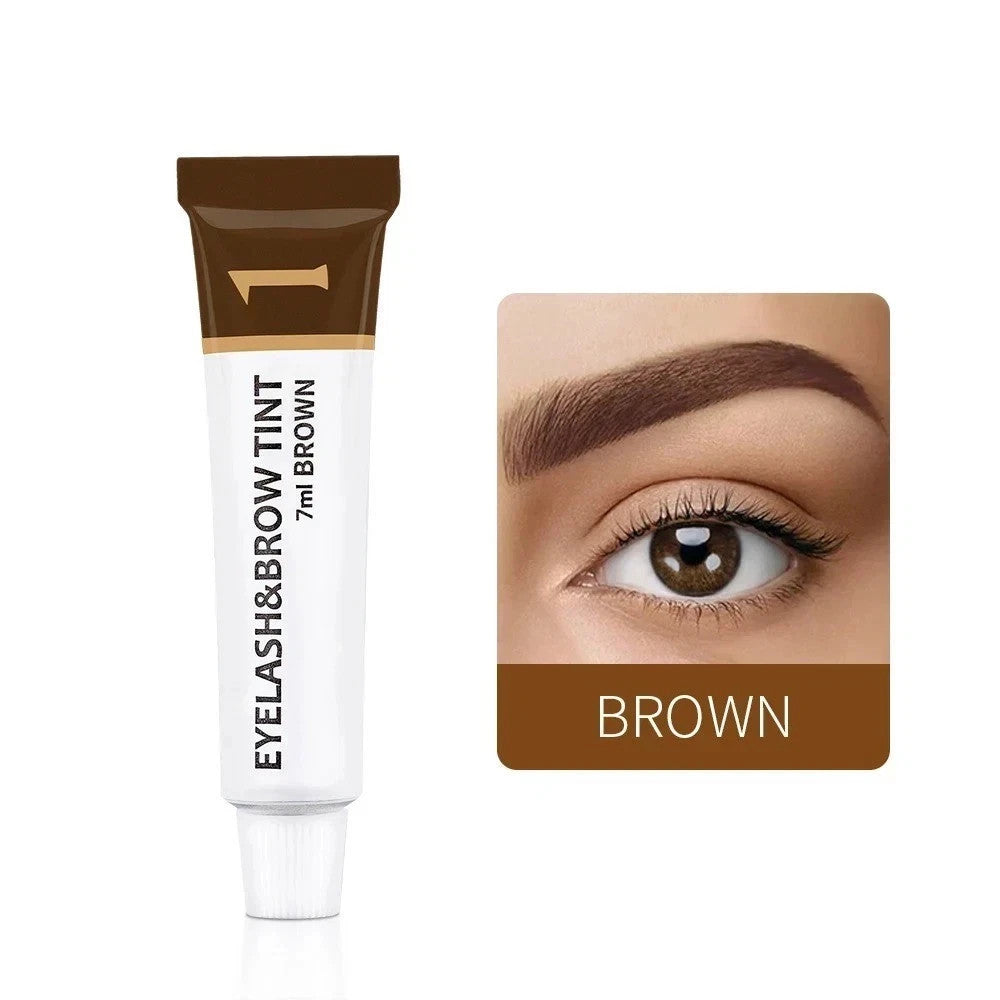 Waterproof Long Lasting Eyelash & Eyebrow Tint Kit - Permanent Color Gel