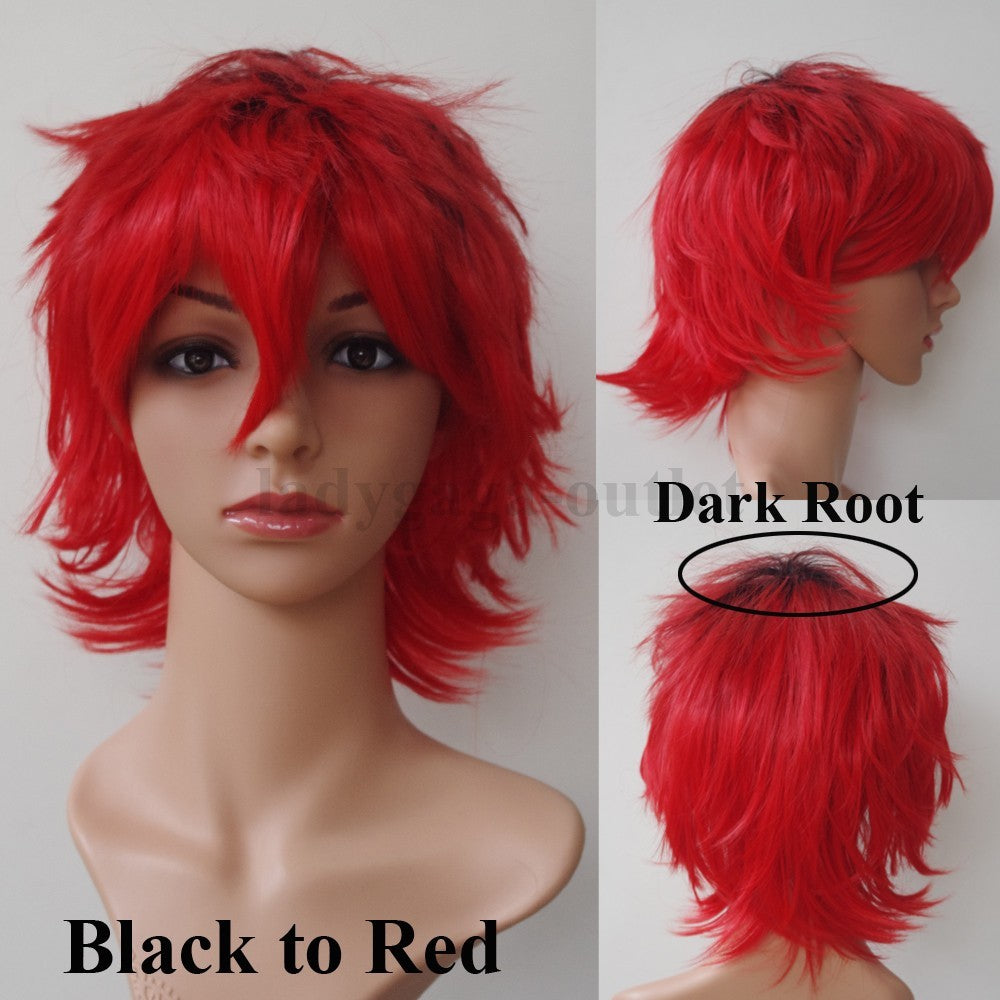 Unisex Short Pixie Wig for Cosplay and Costume Parties - Synthetic Hair