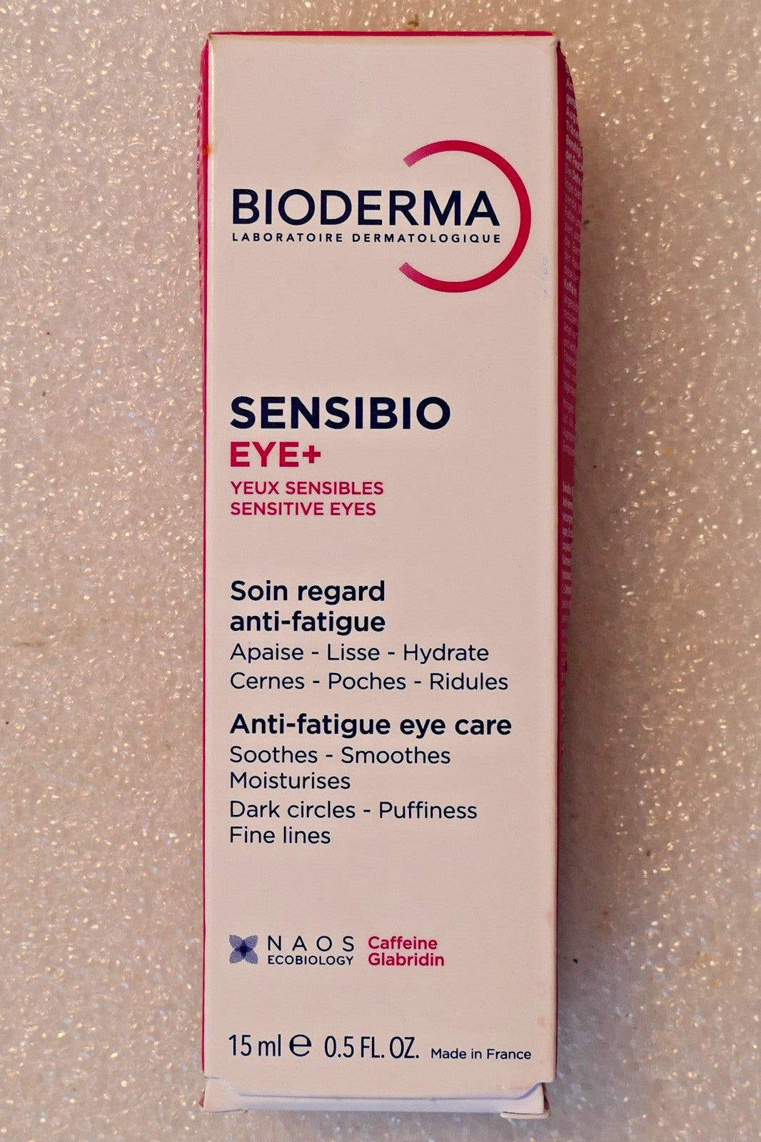 Moisturizing Eye Gel for Sensitive Skin - Reduces Fine Lines 0.5 oz
