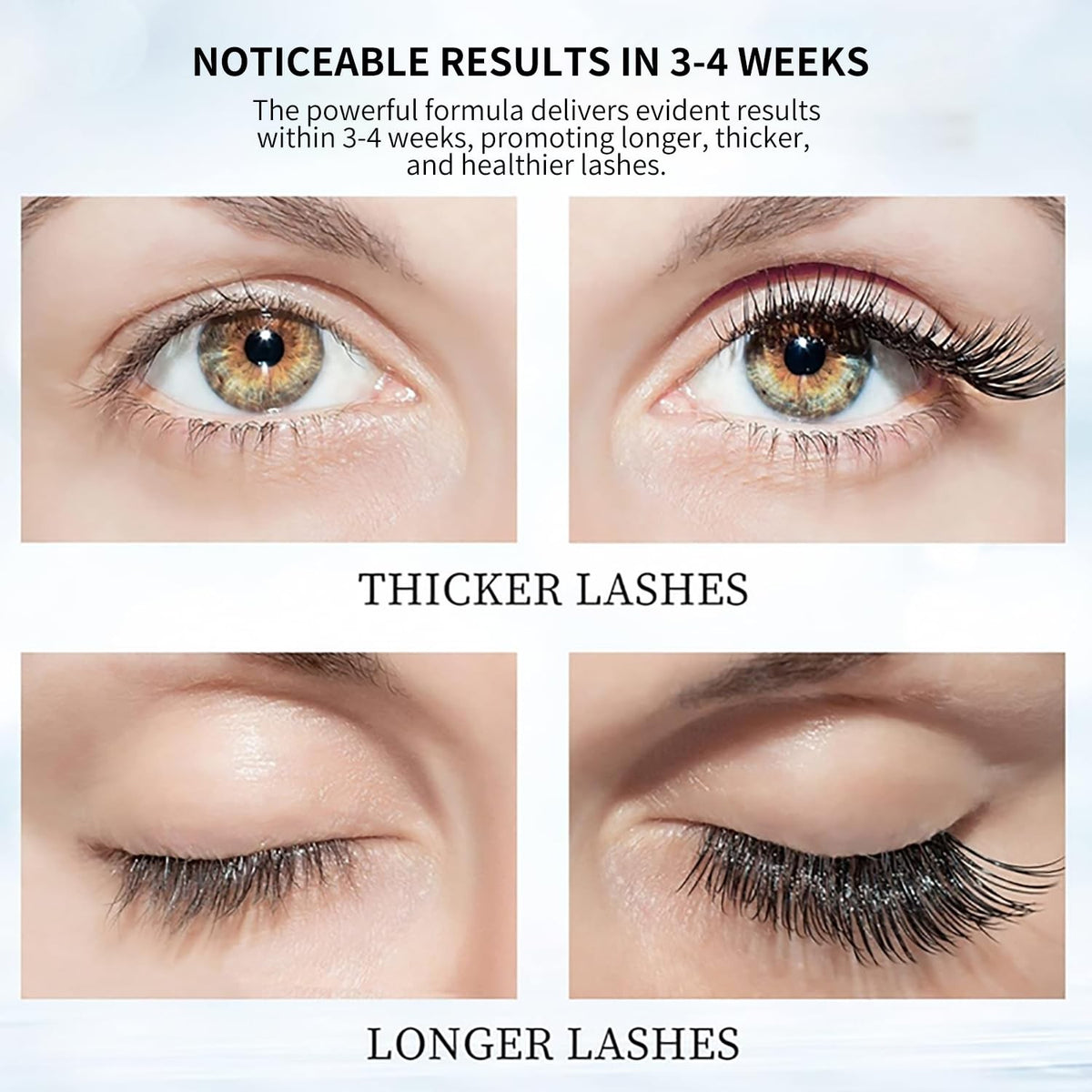 Eyelash Growth Serum for Longer, Fuller Lashes - Natural & Easy to Apply