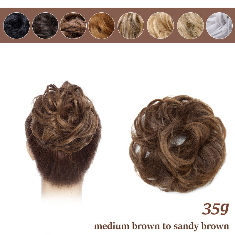 Natural Curly Messy Bun Hair Piece - Hair Extensions & Updo Accessory