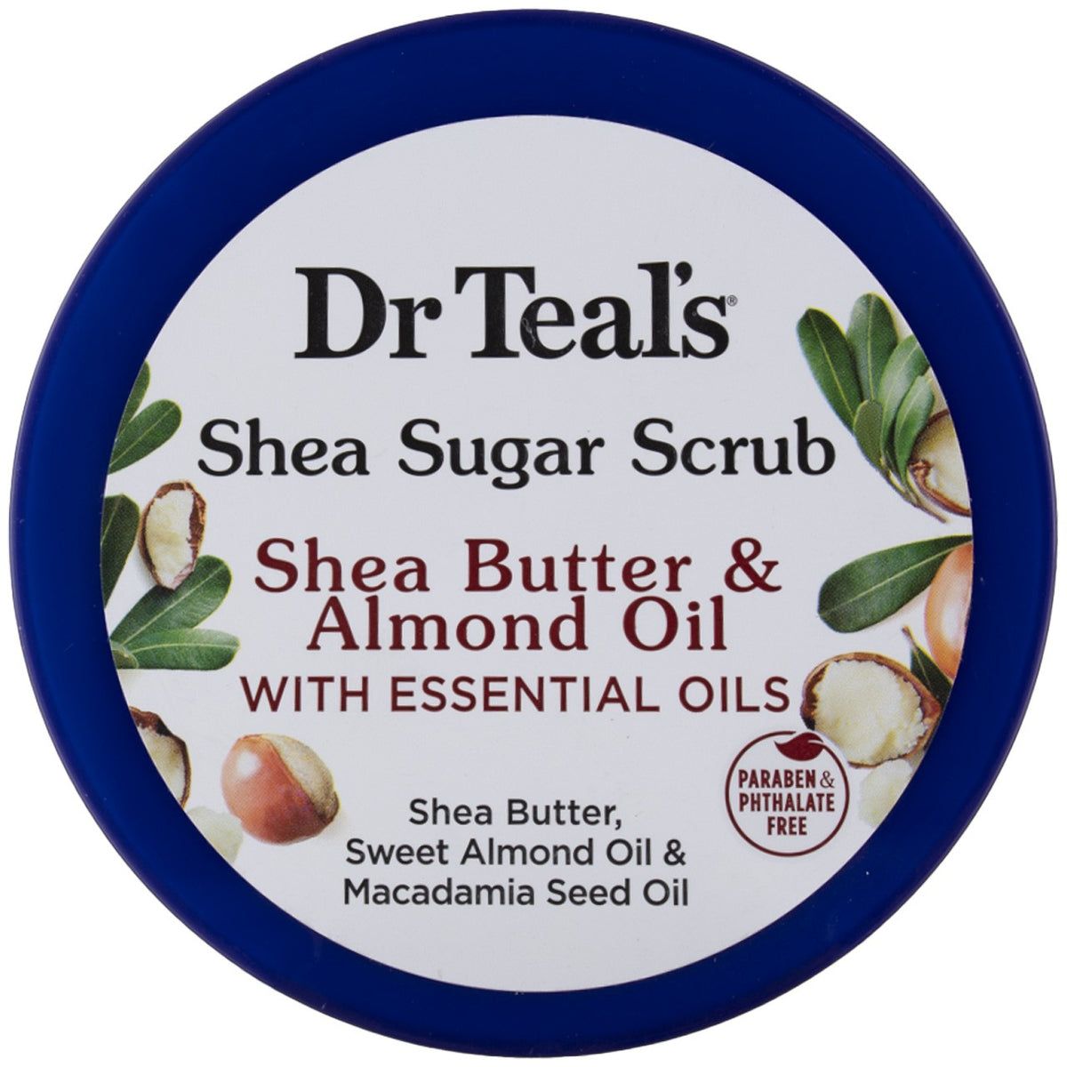 Dr Teal's Shea Sugar Body Scrub, Almond, 19 oz