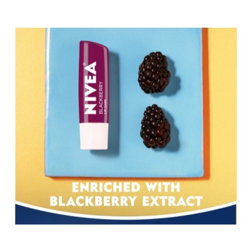 Nivea Blackberry Tinted Lip Balm Set - Hydrating Lip Care with Shea & Jojoba