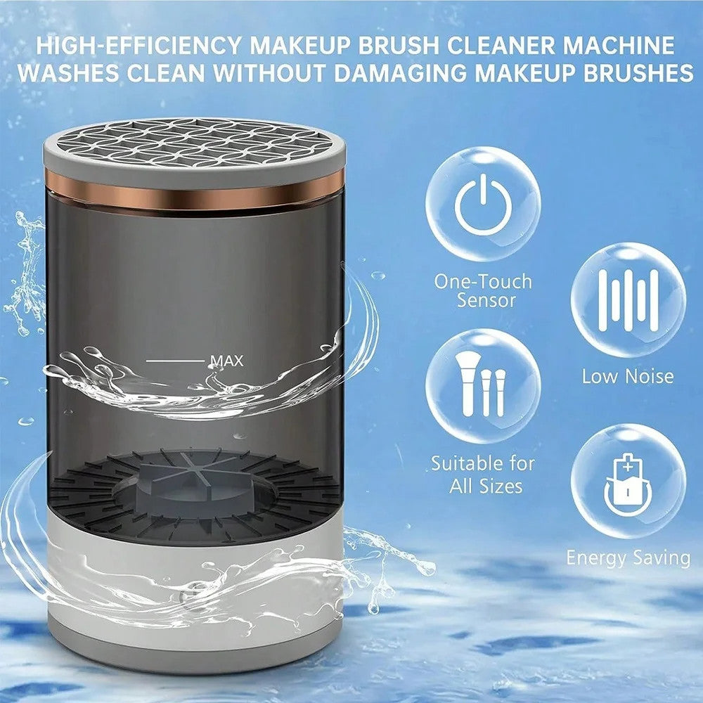 Automatic Makeup Brush Cleaner - Electric Cleaning Machine with USB Power Dryer