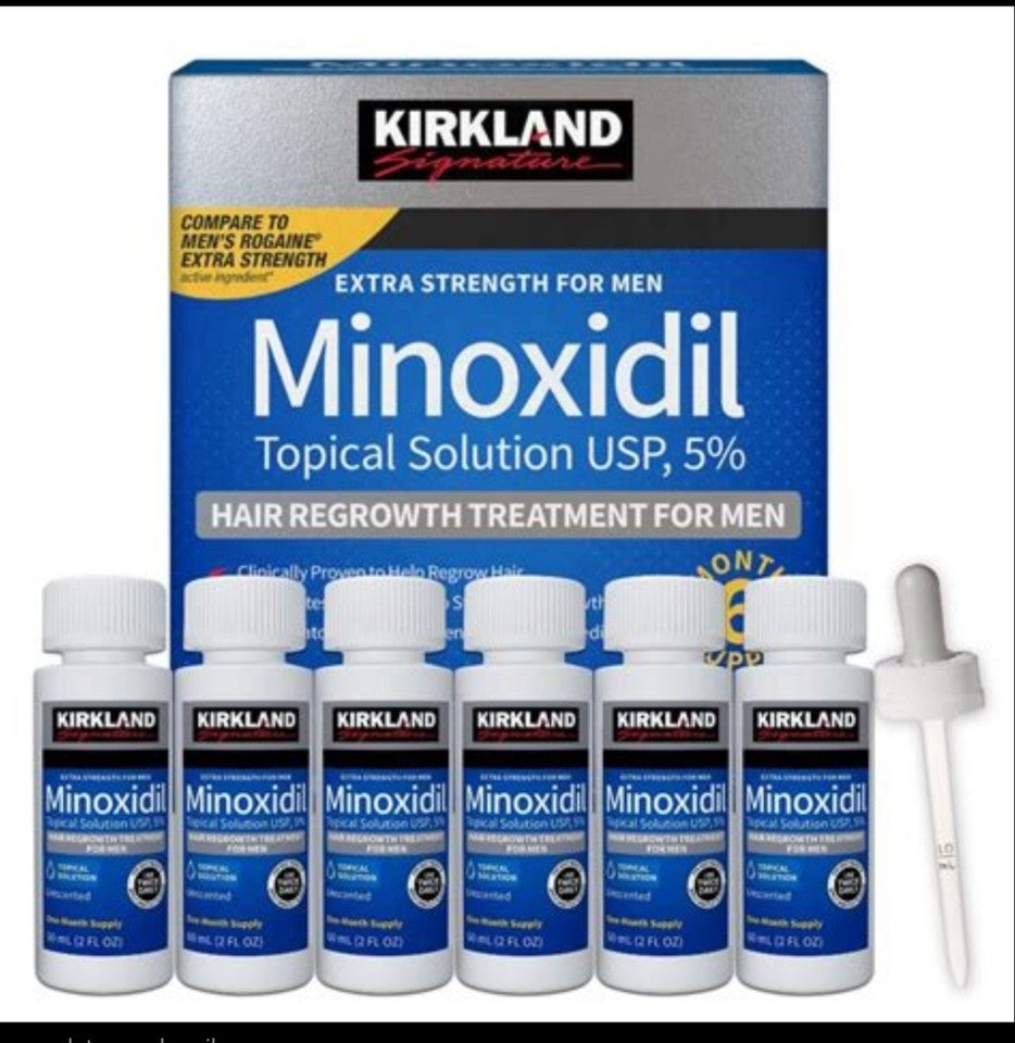 Minoxidil 5% Extra Strength Men's Hair Regrowth Treatment - 6 Month Supply