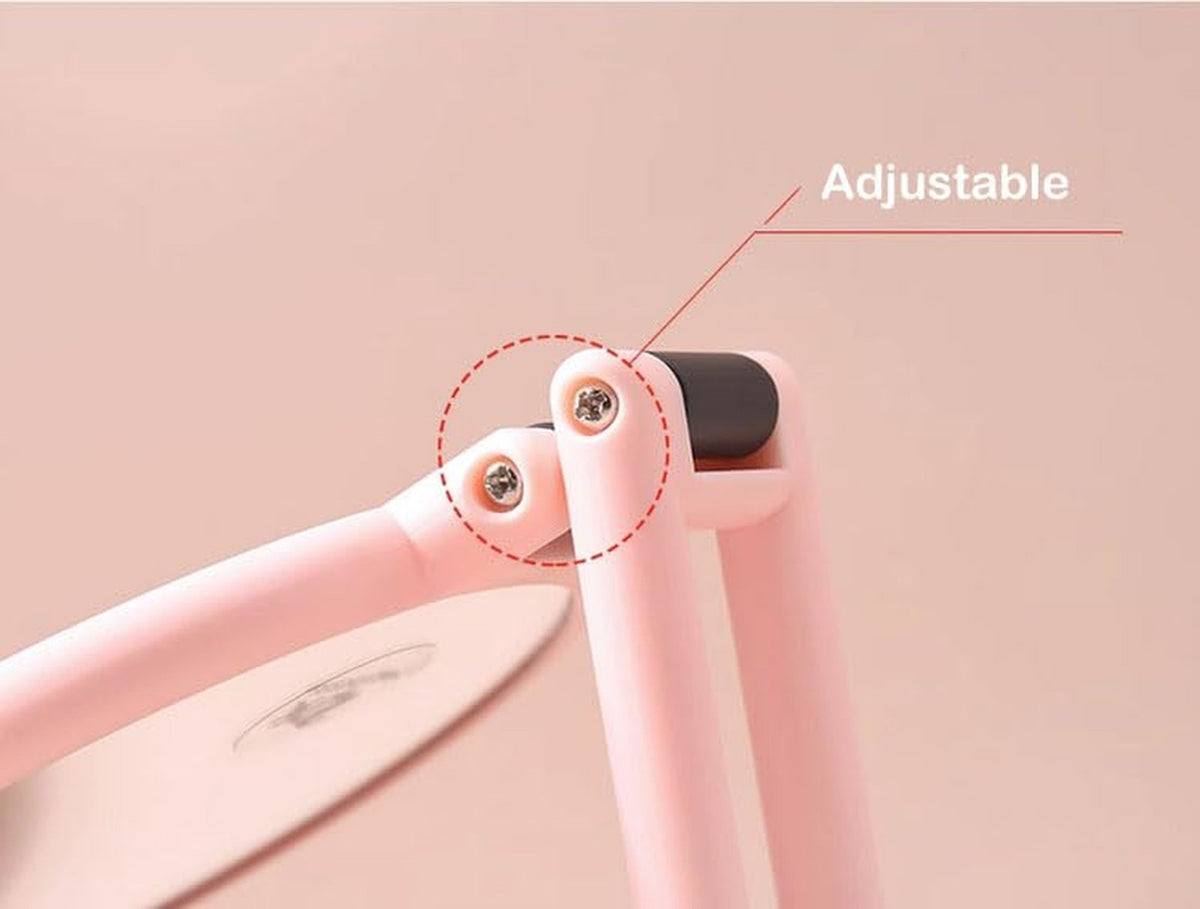 15X Magnifying Handheld Travel Mirror with Handle - Double Sided Folding