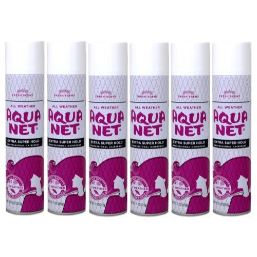 6 Pack Professional Hair Spray Extra Super Hold 11oz with Fresh Fragrance