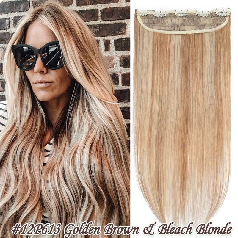 Remy Clip-In Hair Extensions 3/4 Full Head Highlight - Natural Human Hair