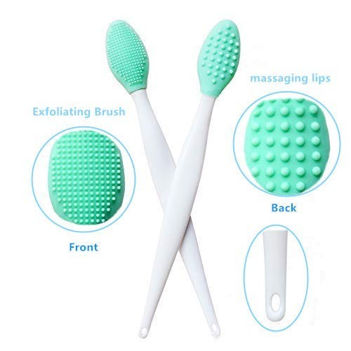 Double-Sided 3-Piece Lip Exfoliator Brushes – Travel-Friendly & Luxury