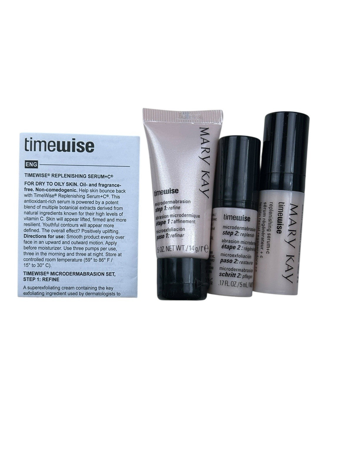 Mary Kay TimeWise Microdermabrasion Serum & C Pore Travel Set