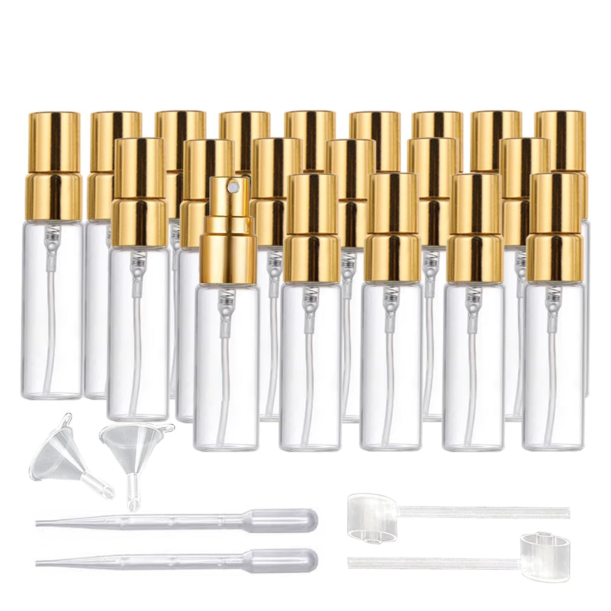 3ml Clear Glass Mini Spray Bottle Set – Refillable Empty Sample Bottles
