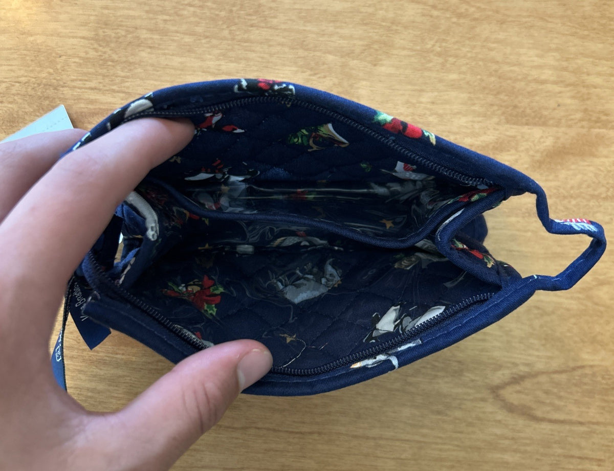 Vera Bradley Snow Globe Motifs Mini Zippered Cosmetic Bag - NWT
