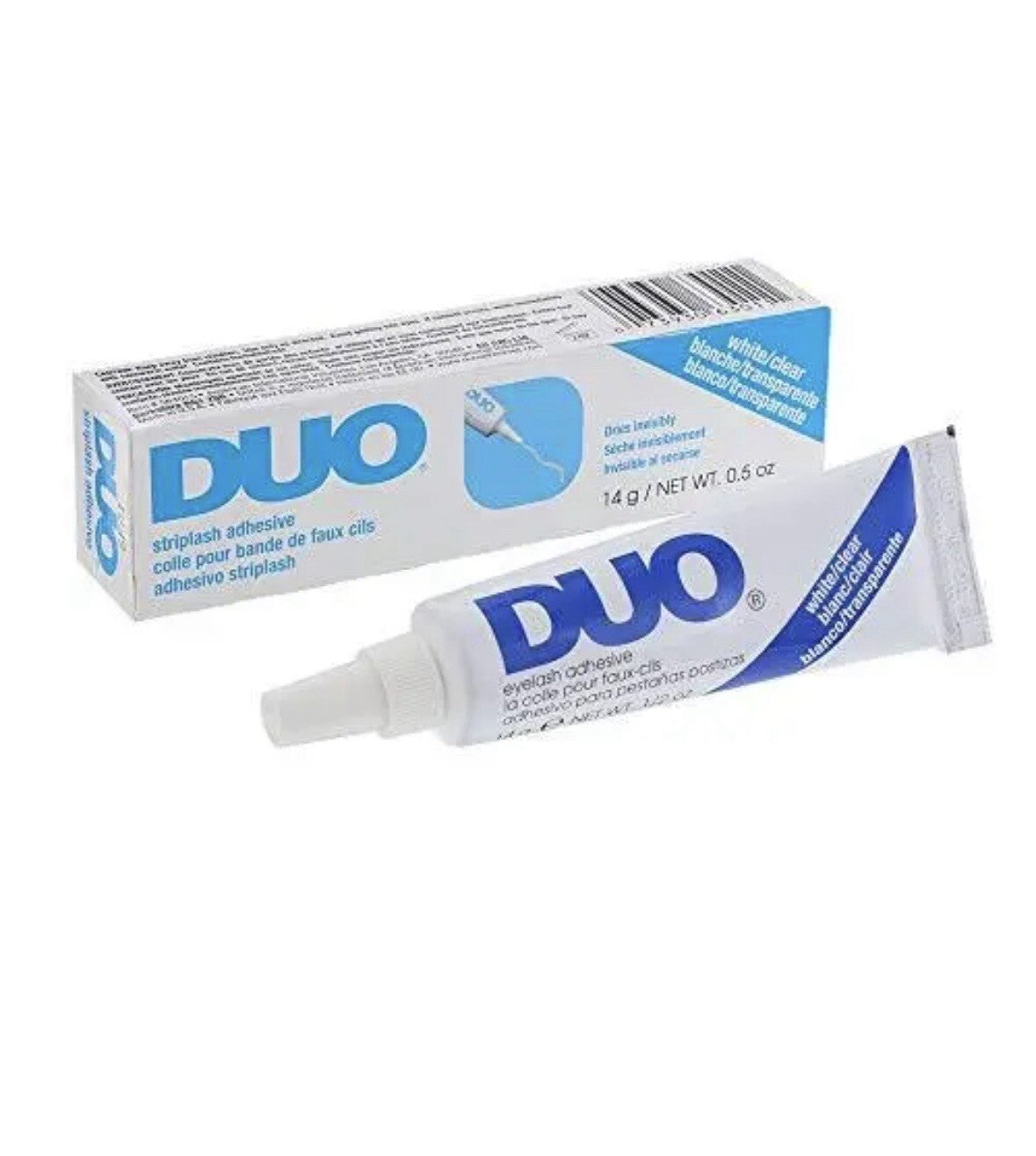 Strip Eyelash Adhesive - Clear White 0.5 oz / 14g for False Eyelashes
