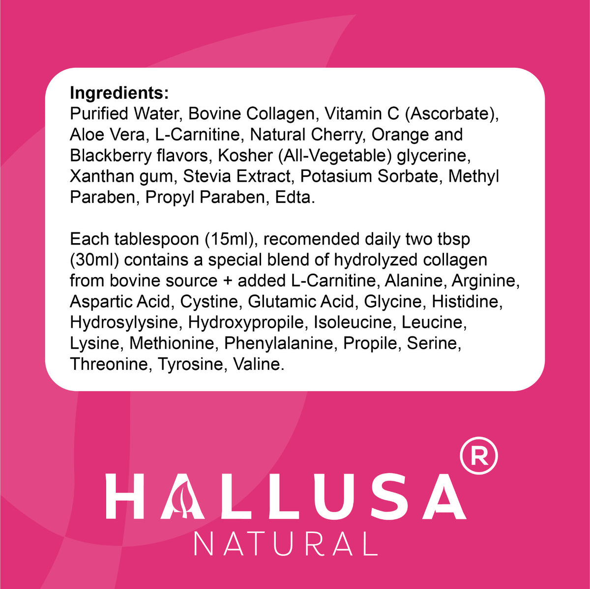 Liquid Collagen for Skin Hair Nails - 16 oz with Vitamin C