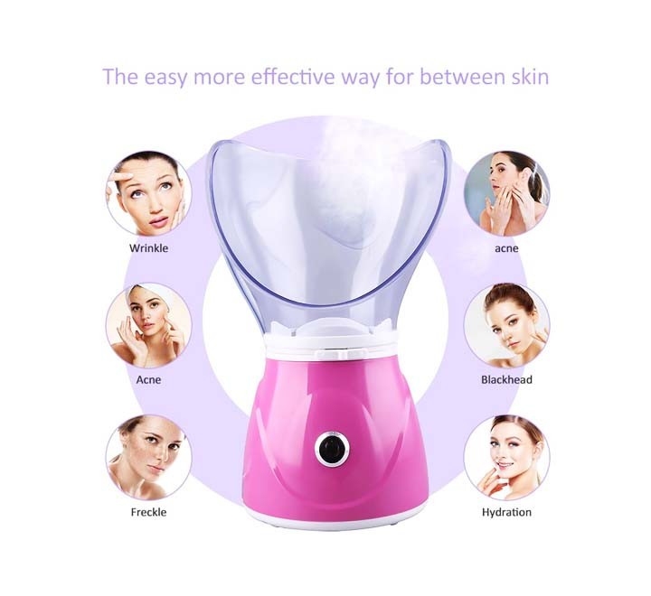 Dual Voltage Facial Steamer with Nasal & Facial Cones 110-220V Professional Spa