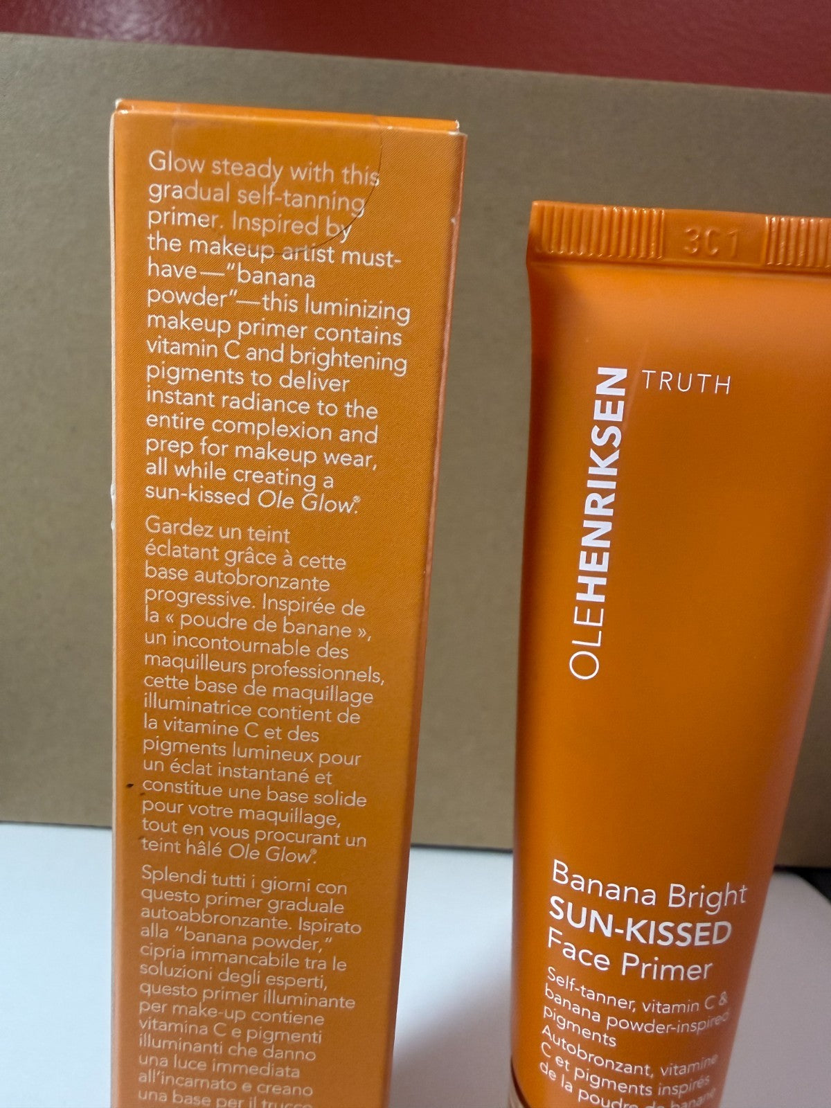 Face Primer with Vitamin C - Brightening Sun-Kissed Makeup Base 1 oz