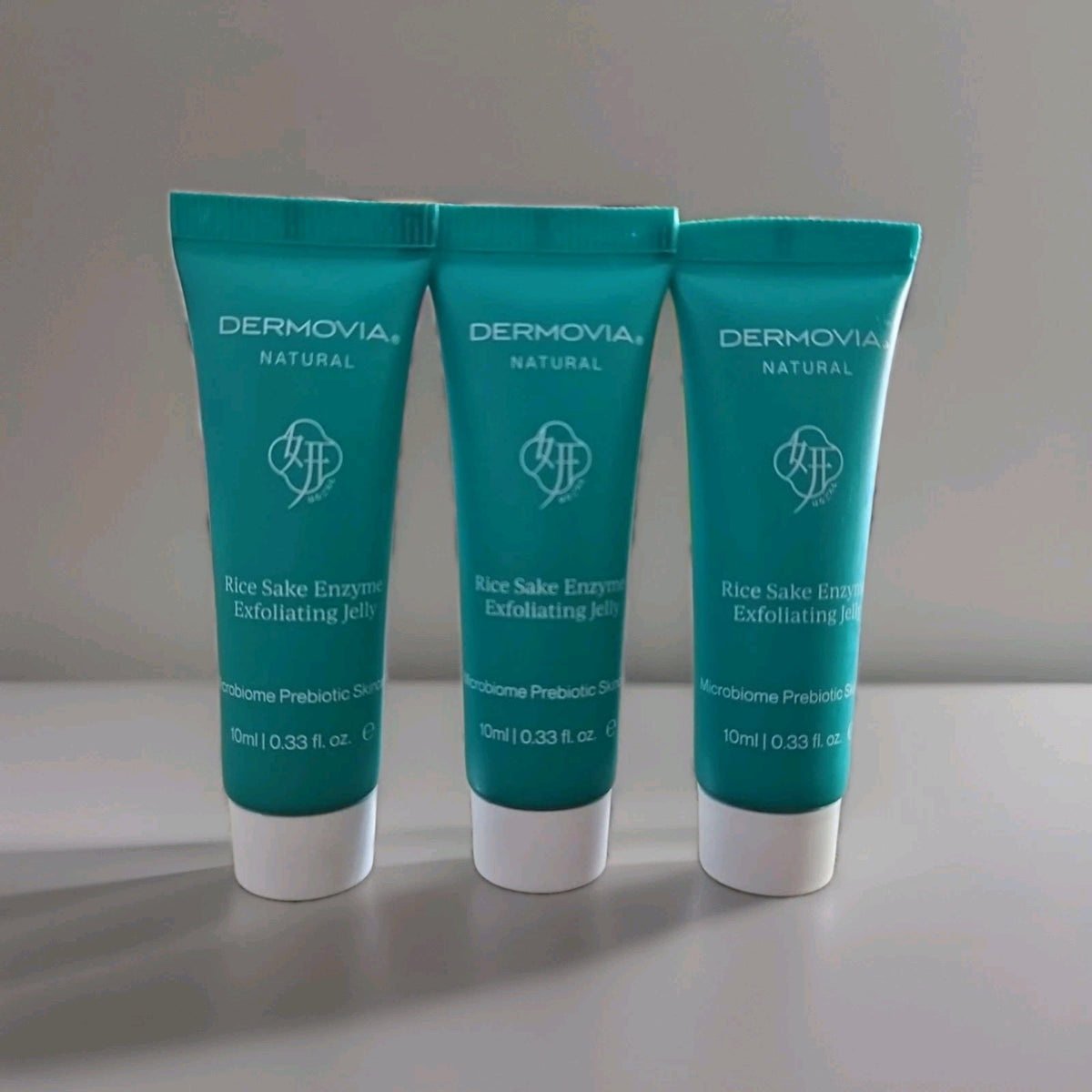 3X Dermovia Natural Rice Sake Enzyme Exfoliating Jelly 0.33 fl oz