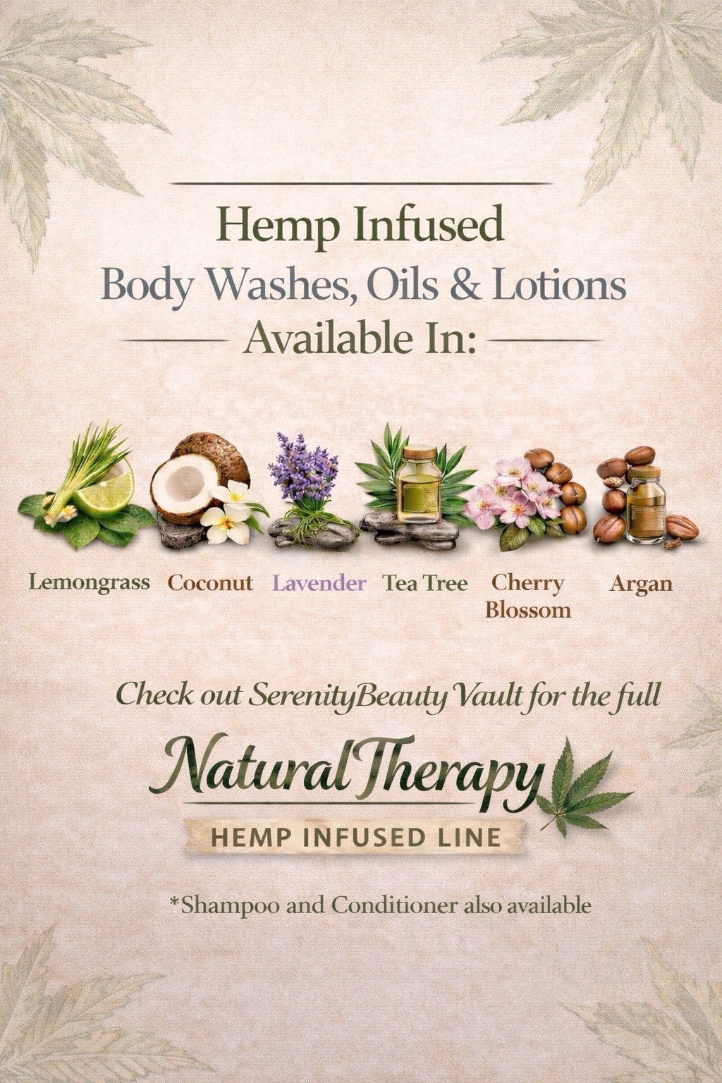 Natural Therapy Hemp + Lemongrass Nourishing Body Lotion (16.9 oz)