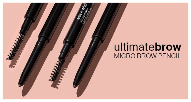 Micro Brow Eyebrow Pencil - Retractable Fine Tip with Spoolie - Soft Brown