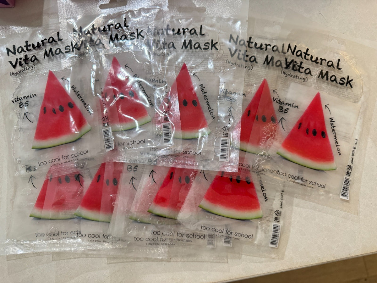 Natural Vita Mask Brightening Hydrating Watermelon - Lot of 10