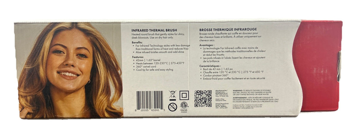 Infrared Thermal Hair Brush for Styling & Scalp Care - Professional Salon Result