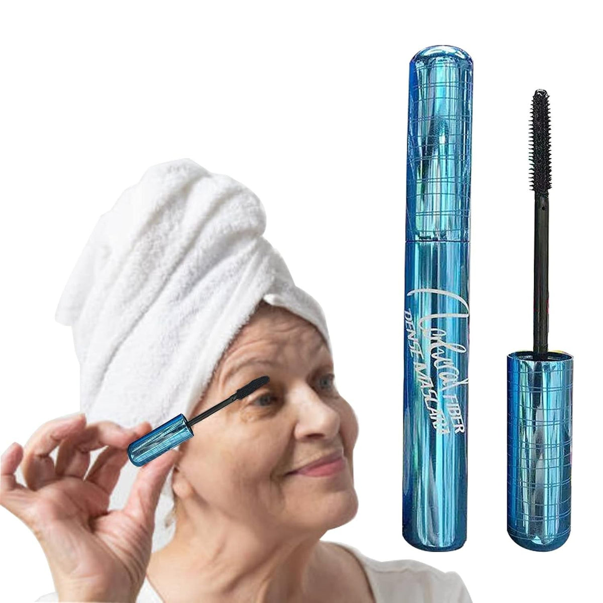 Waterproof Hypoallergenic Mascara for Older Women Thinning Lashes - Black Volume & Length