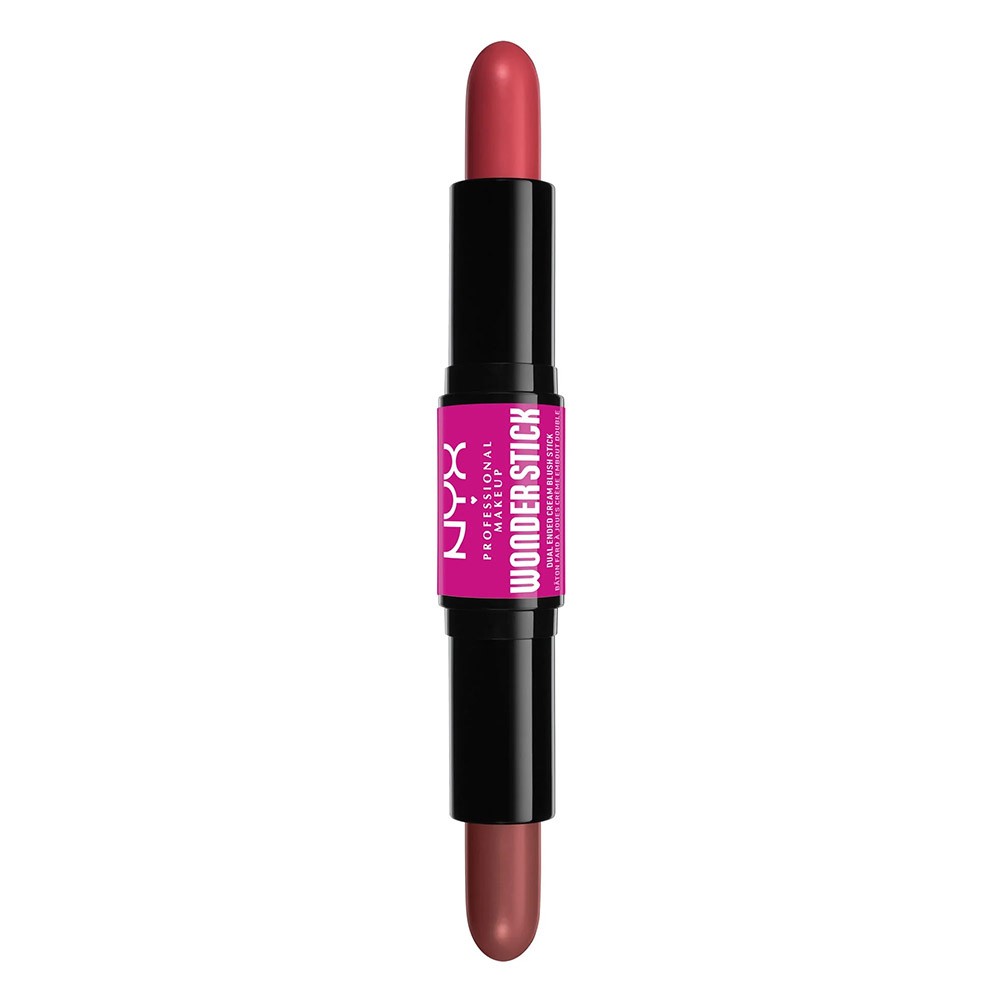 Cream Blush Stick with Hyaluronic Acid - Dual Ended Face Makeup for Natural & Glam Looks