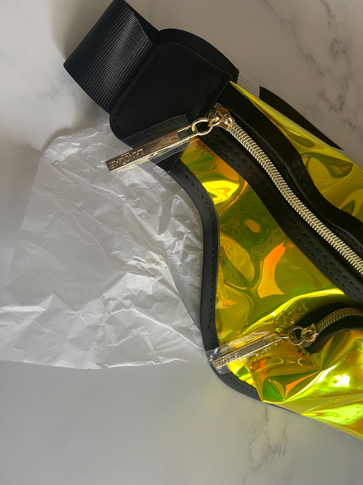 Holographic Belt Bag - Lancome Signature Yellow New