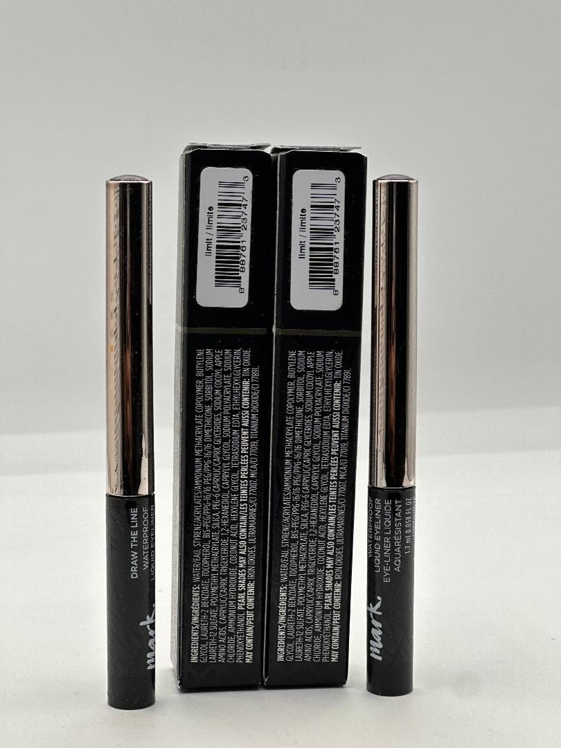 Waterproof Eyeliner Set - Draw the Line 1.7ml Lot of 2 - Limit Color