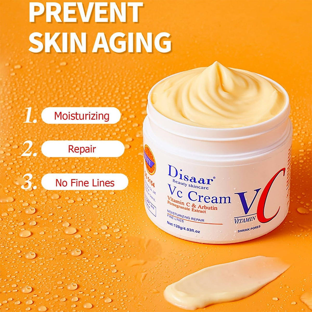 DISAAR Beauty Moisturizing Cream Vitamin C Arbutin Pomegranate