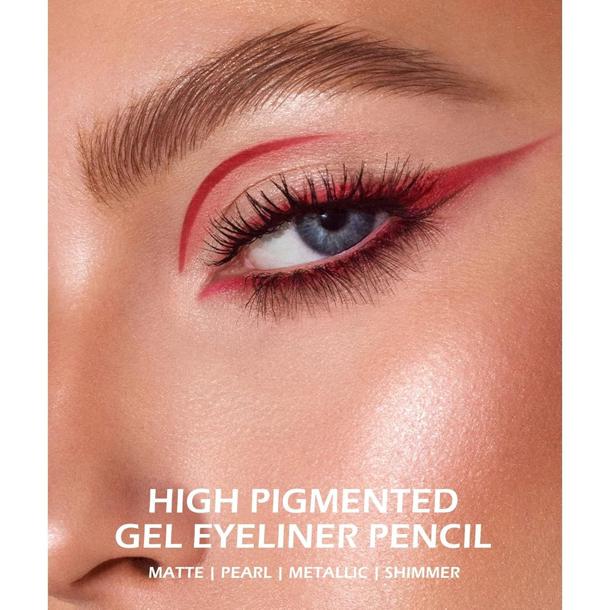 Waterproof Eyeliner Pencil Set - 14 Vibrant Colors for Eye Makeup