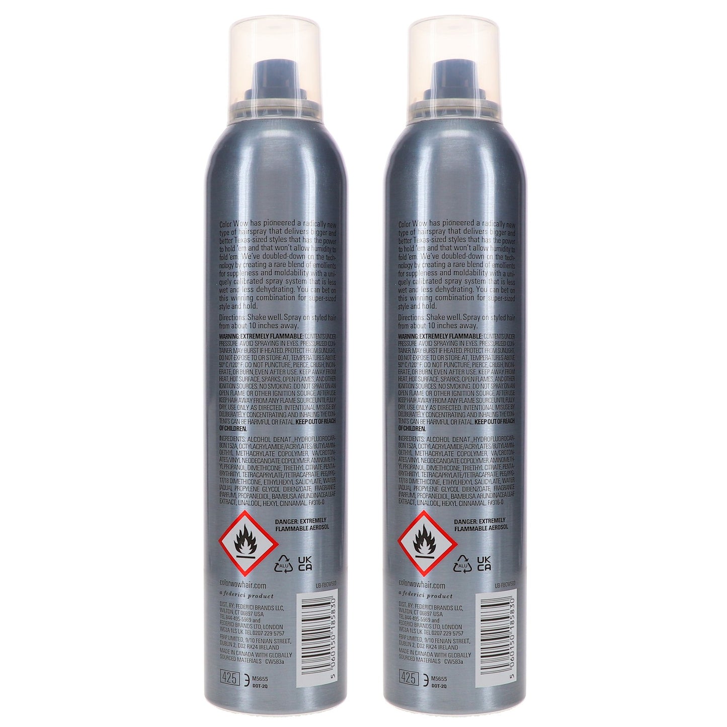 Hairspray 8.8 oz Big Hold Styling Spray for Humidity & Wind - 2 Pack