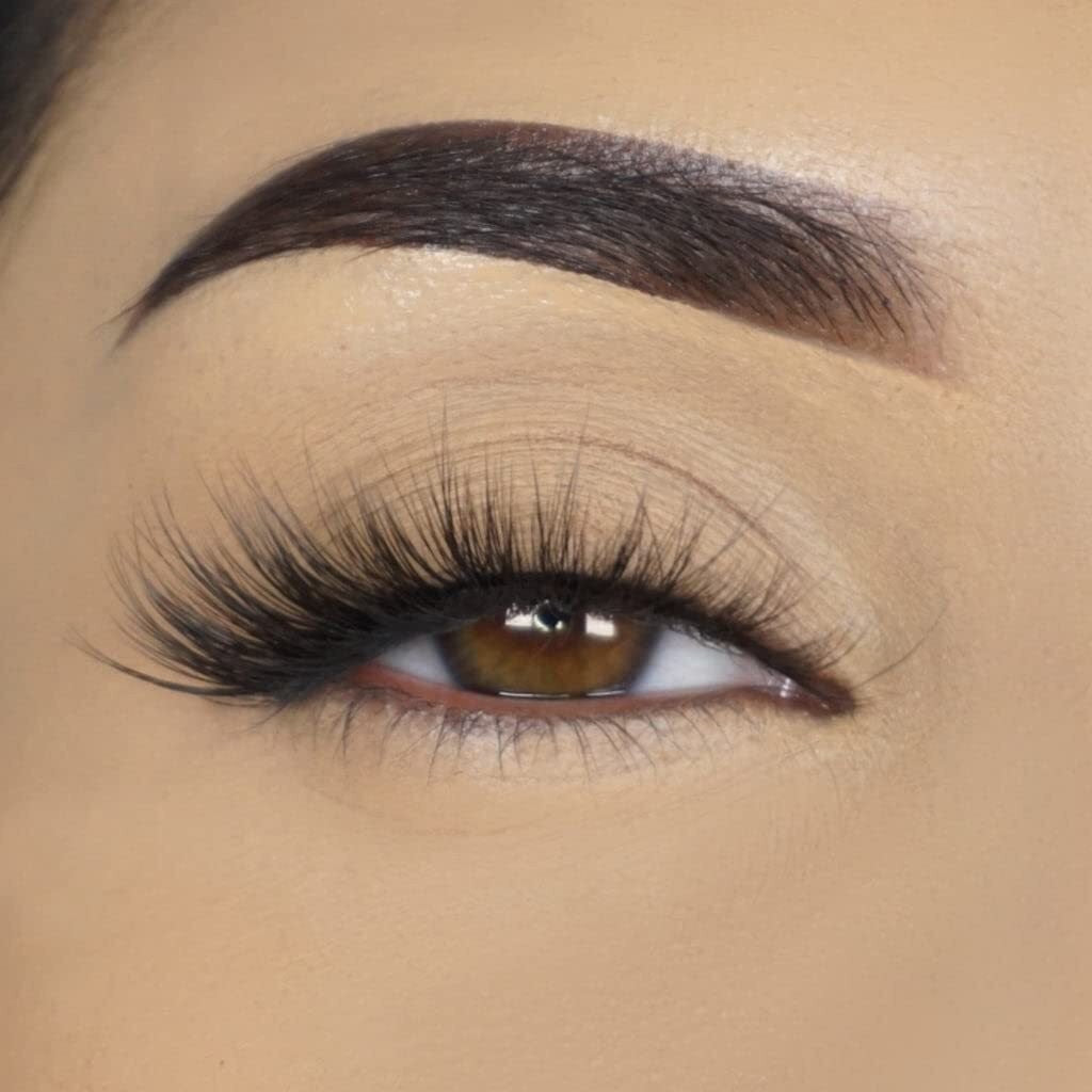False Eyelashes Synthetic Full Wispy Natural Look 15mm Reusable LA