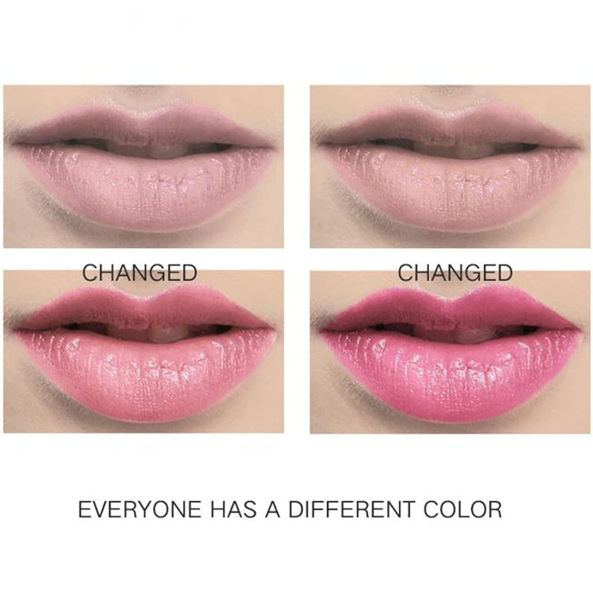 Color Changing Lipstick Set - 6 Crystal Flower Jelly Lip Balms with Moisturizing Ingredients