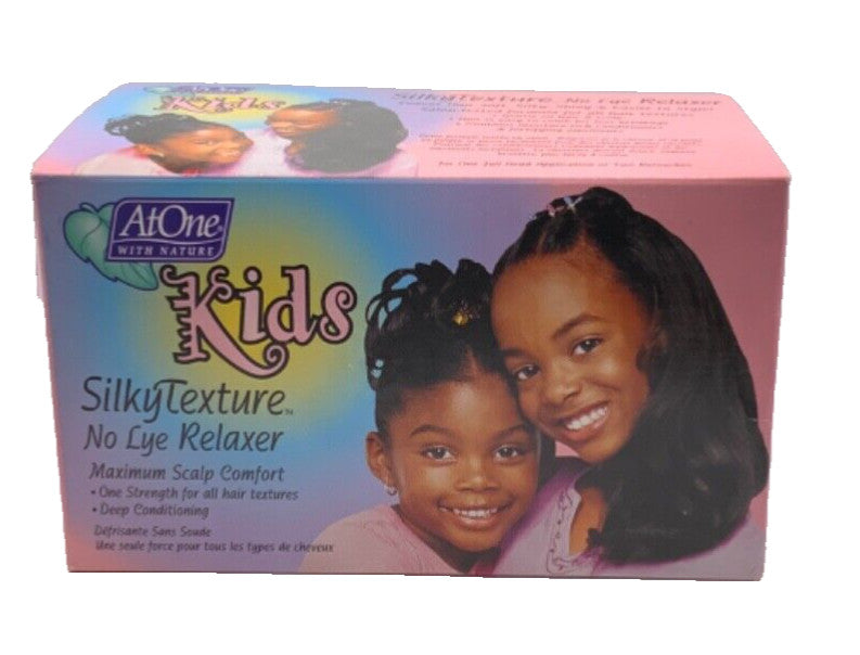 Kids No Lye Relaxer - Silky Texture, Single Application, AtOne With Nature