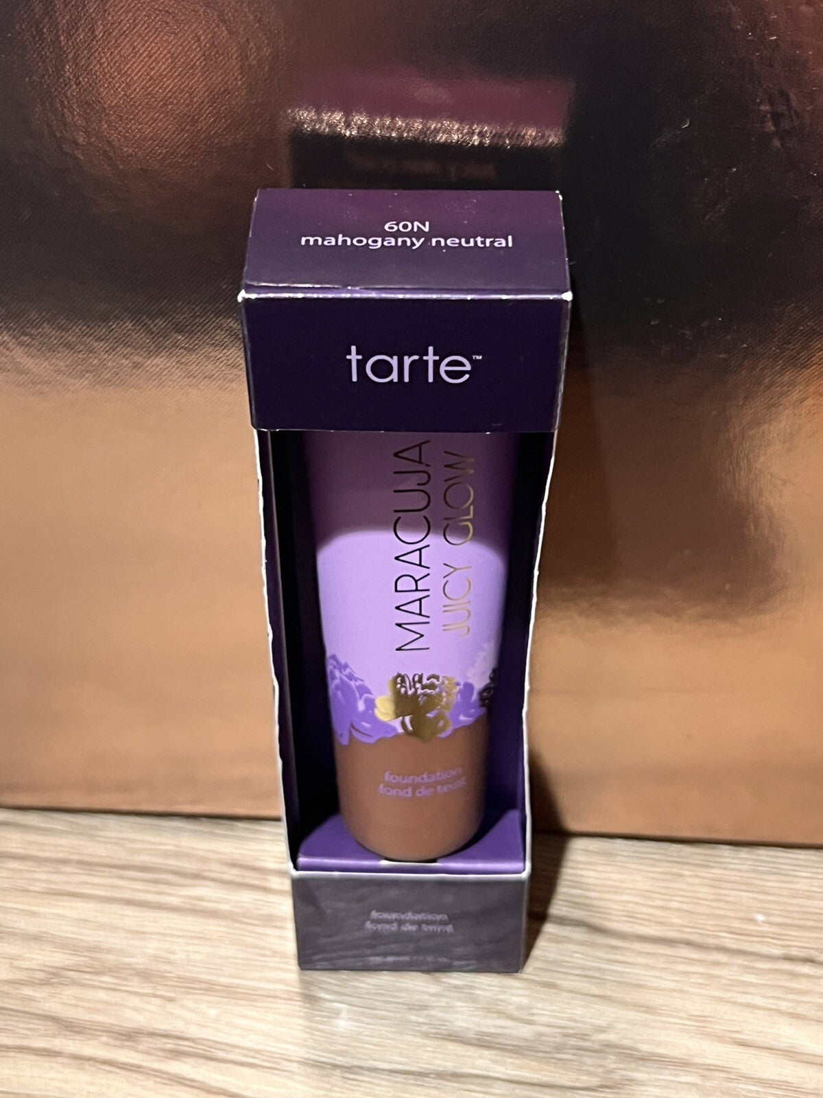 Tarte Maracuja Juicy Glow Foundation 60N Mahogany Neutral - Full Size 1oz