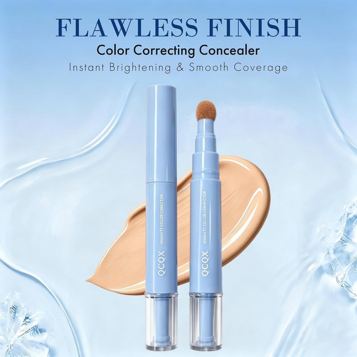 Light Beige Under Eye Concealer Pen - 24-Hour Flawless Coverage