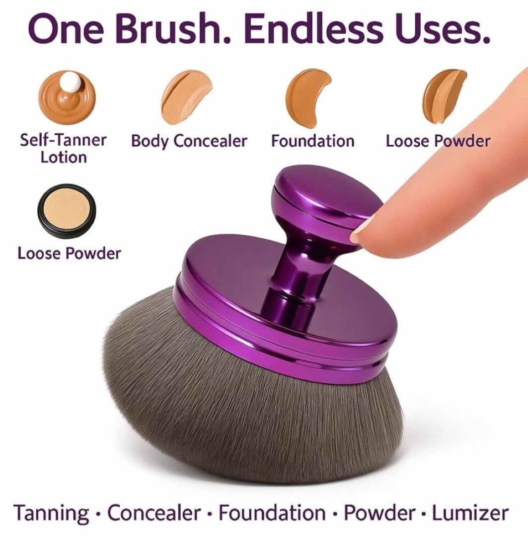 Large Body Makeup Brush - 3.2 Inch Kabuki for Self-Tanner & Foundation