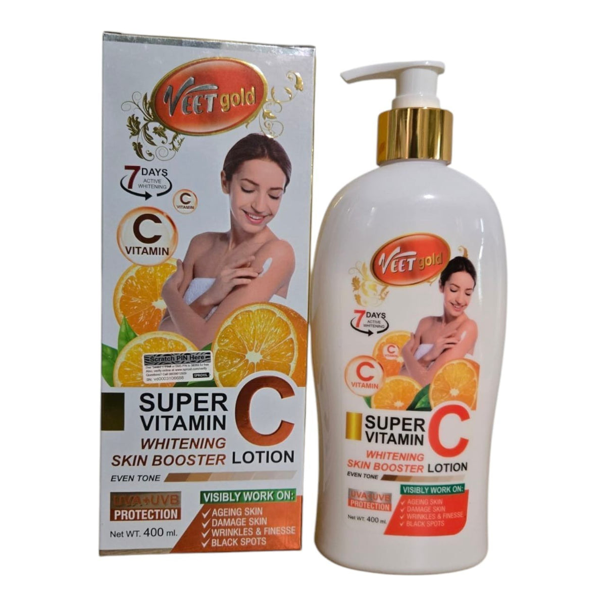 Vitamin C Skin Booster Lotion 400ml - Even Tone & Brightening Moisturizer