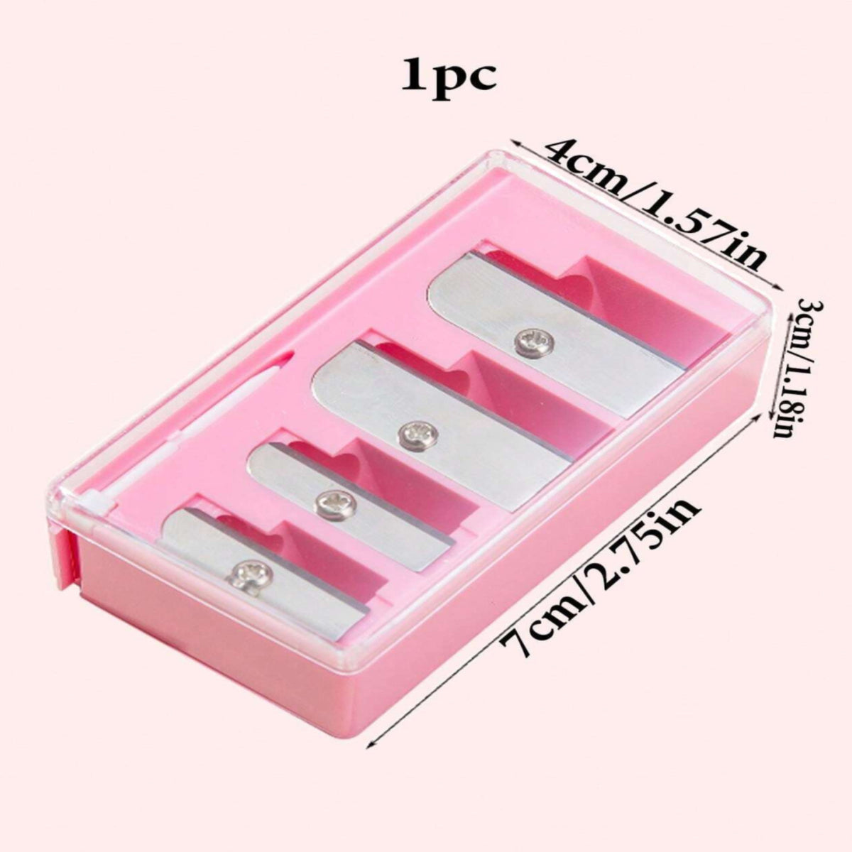 Multi-Size Makeup Pencil Sharpener - Eyeliner & Eyebrow Tool, Stainless Steel, Portable