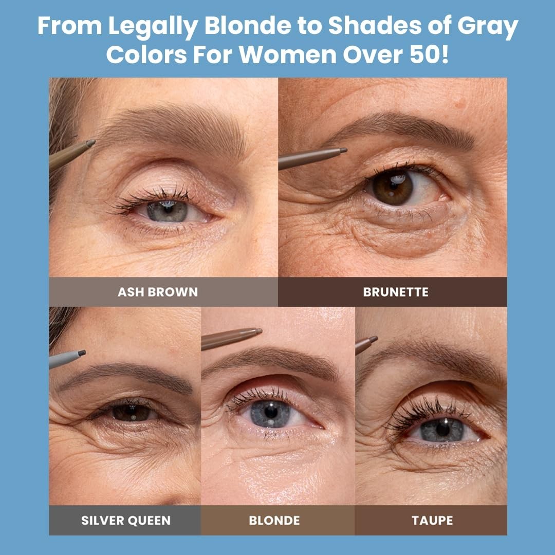 Eyebrow Pencil for Gray & Thinning Brows - Long-Lasting, Natural Finish