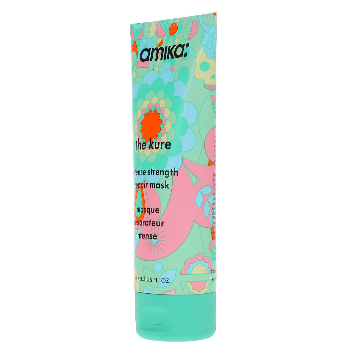 Amika The Kure Intense Repair Hair Mask - Strengthening & Moisturizing 3.3 oz