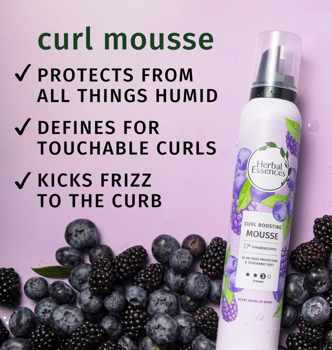 Herbal Essences Curl Enhancing Mousse 6.8oz Long-Lasting Frizz Control