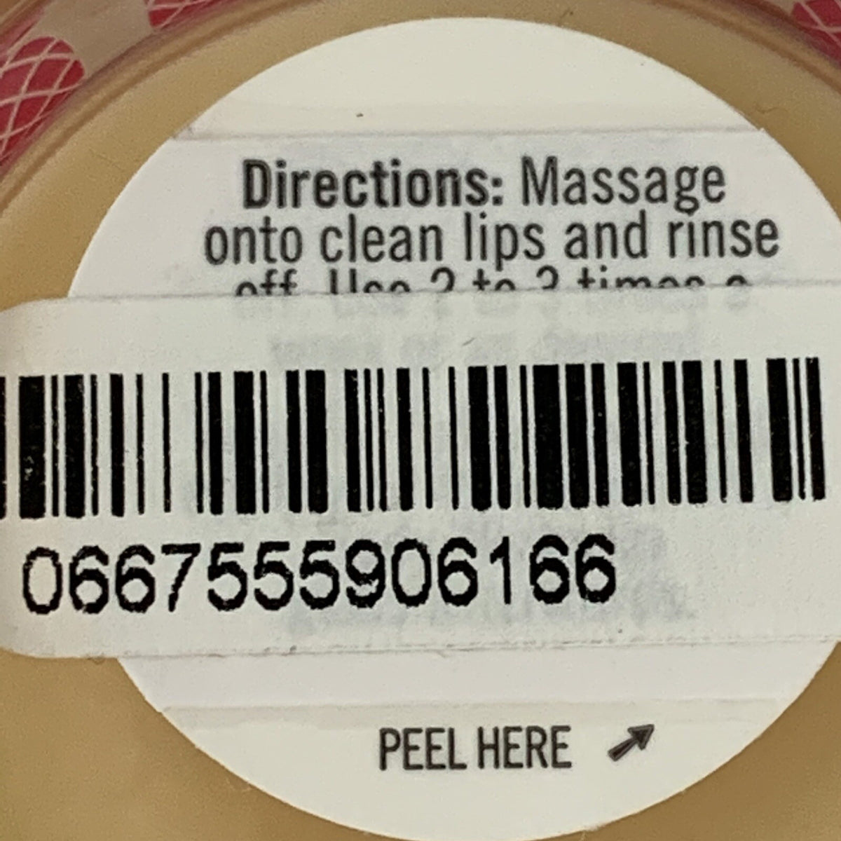 Lip Scrub with Jojoba Oil and Beeswax - Pina Colada Flavored 0.5 oz