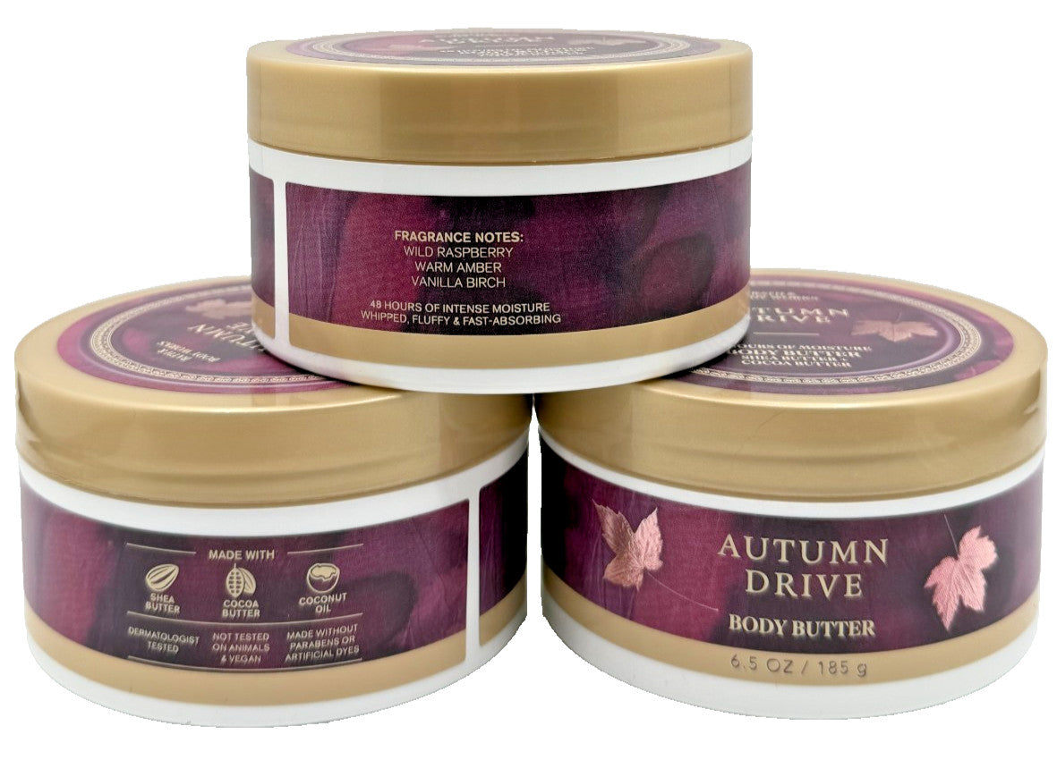 Autumn Drive Body Butter 6.5 oz Jar – Set of 3