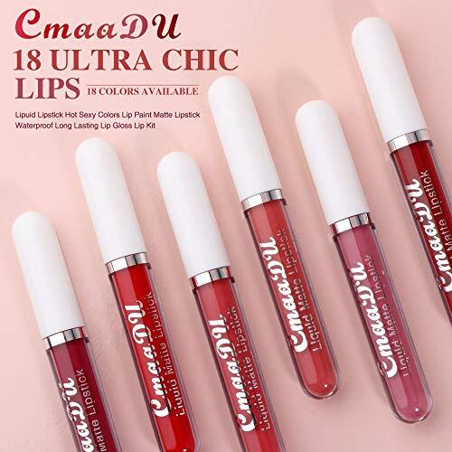 Long-Lasting Matte Lipstick Set with 6 Colors - Gift Pack, Natural Formula
